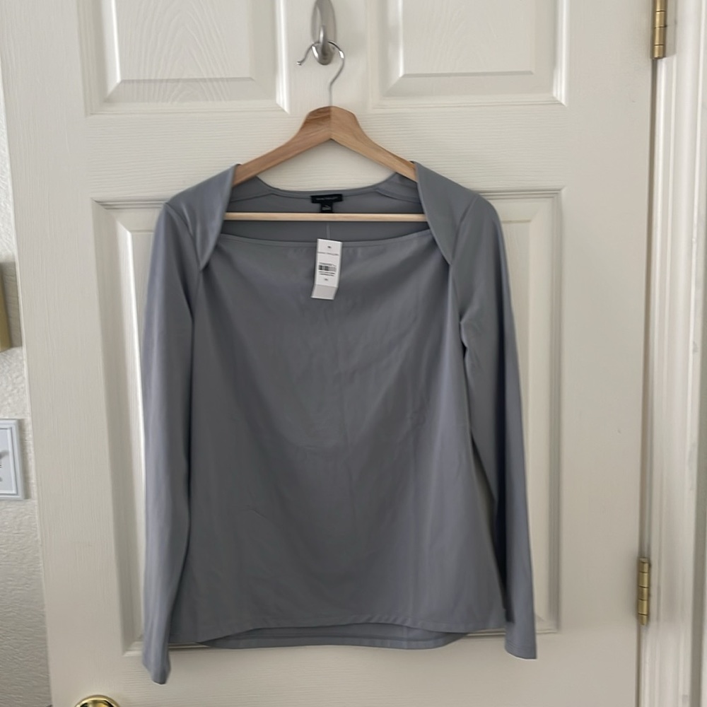 Brand new with tags.  Gray long sleeve top